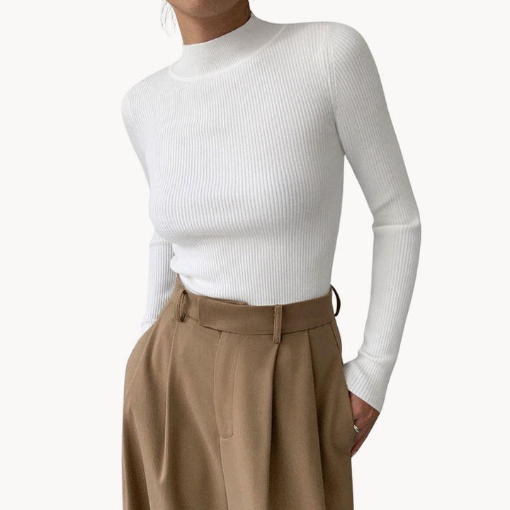 Solene | Weiches Strickkomfort Damen Langarm Top