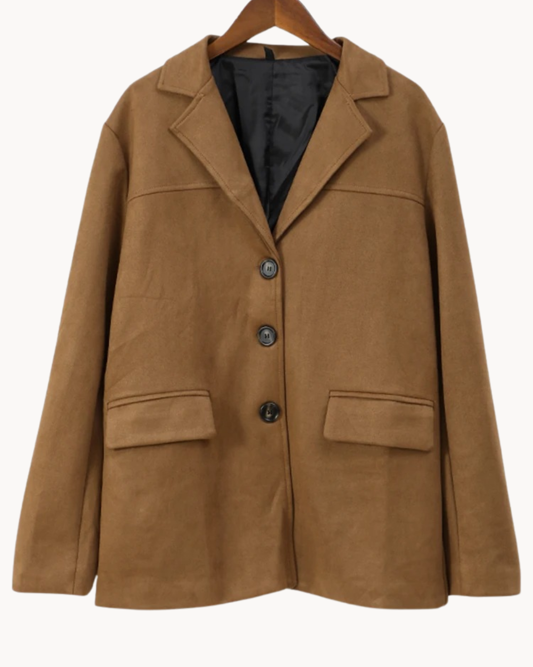 Lily | Luxuriöser Camel Wildleder Damen Blazer