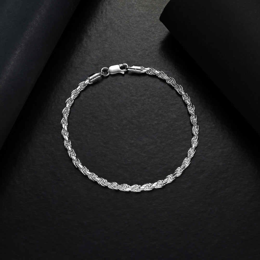 Elegante zeitlose Handwerkskunst Herren Kordelarmband