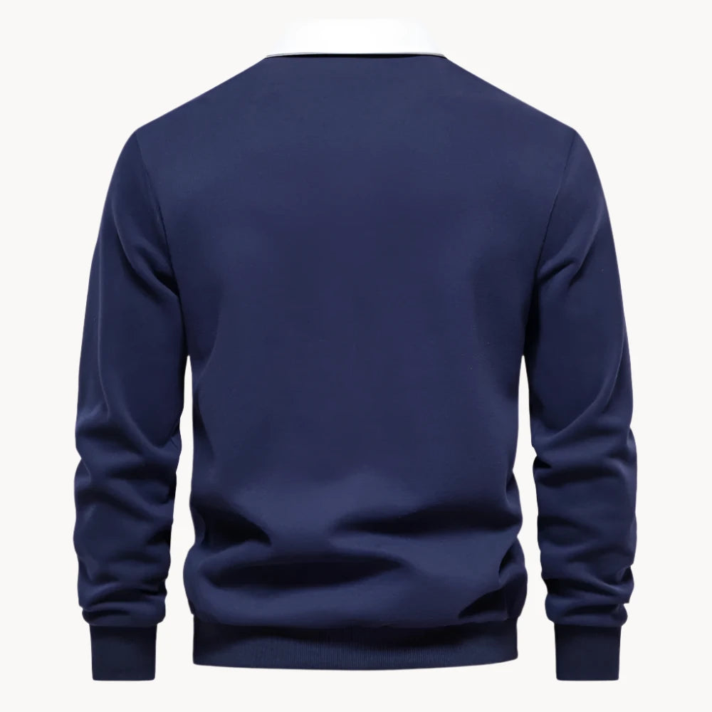 Carlos | Elegant Vielseitig Komfort Herren Winter Polo