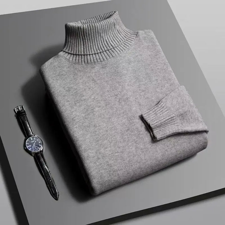 Kino | Luxuriöse gestrickte Wärme Herren-Rollkragenpullover