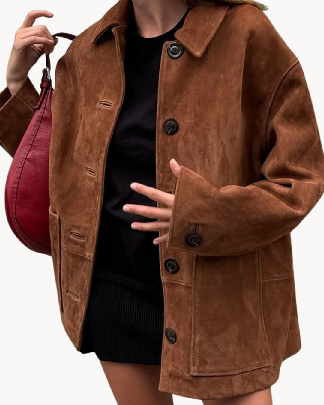 Lily | Luxuriöser Camel Wildleder Damen Blazer
