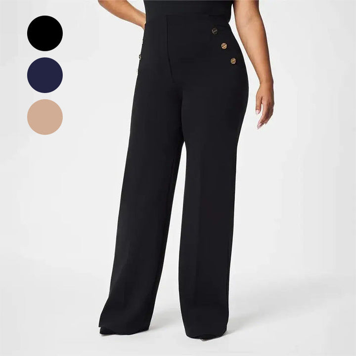 Eleganz und Komfort – Die Stretch-High-Waist-Hose für Damen in Plus-Size