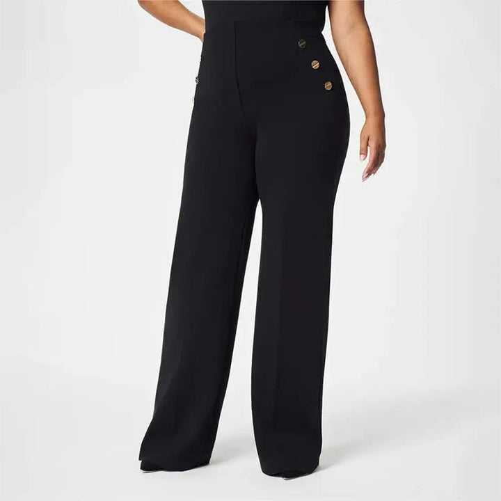 Eleganz und Komfort – Die Stretch-High-Waist-Hose für Damen in Plus-Size